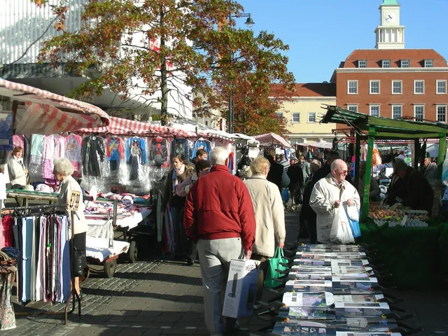 Stalls on Romford Market